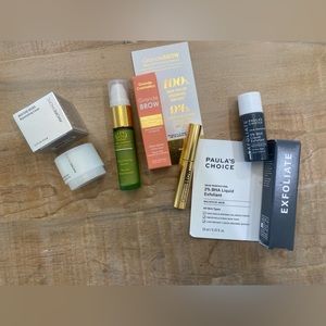 4 skincare makeup lot tatcha resurfacing serum bha exfoliant grabbed brow